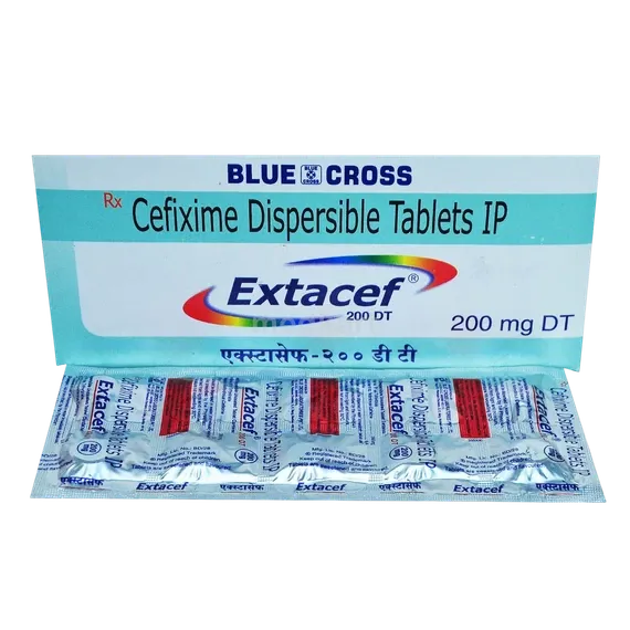 extacef 200 dt tablet 10's